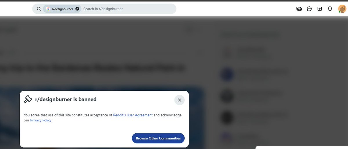 designs_burner's tweet image. @Reddit  @RedditHelp Please help! I&apos;m a graphic designer but every Reddit account I create gets shadowbanned. Cannot comment, post, or create communities. Have tried multiple appeals but no response. This affects my livelihood. #RedditHelp #Shadowban