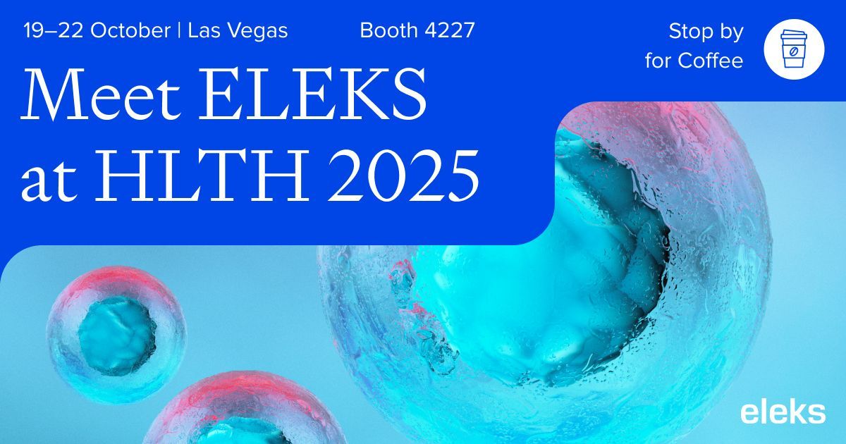 Join ELEKS at 𝐇𝐋𝐓𝐇 2025
☕ Stop by for coffee and connect with our healthcare technology team to learn how to implement a tailored, secure, cost-effective solution.
📌 Booth #4227 | Oct 19–22 | Las Vegas
See you there!
#HLTHUSA #healthtech #healthcareinnovation #digitalhealth