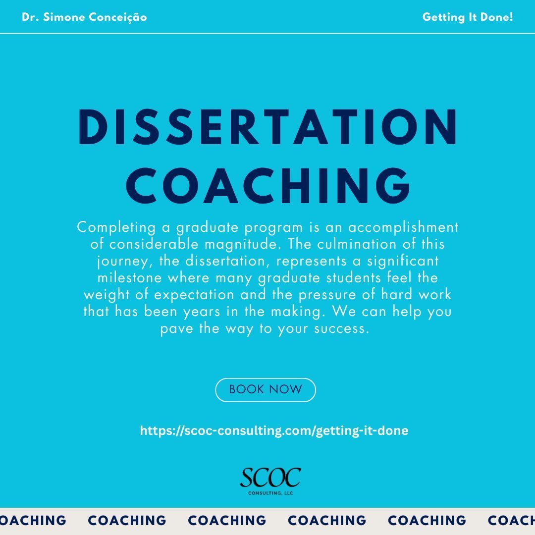 scocconsulting's tweet image. Writing a dissertation is a journey, but you don’t have to walk it alone. Coaching provides structure, clarity, and strategies to keep you moving forward with confidence. Learn more: scoc-consulting.com/getting-it-done #GradStudent #DissertationCoach