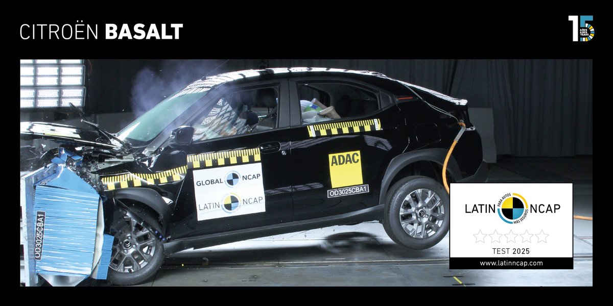 #Citroen #Basalt (4 bolsas de aire) 
0 estrellas 

#LatinNCAP 
#VehiculosMasSeguros