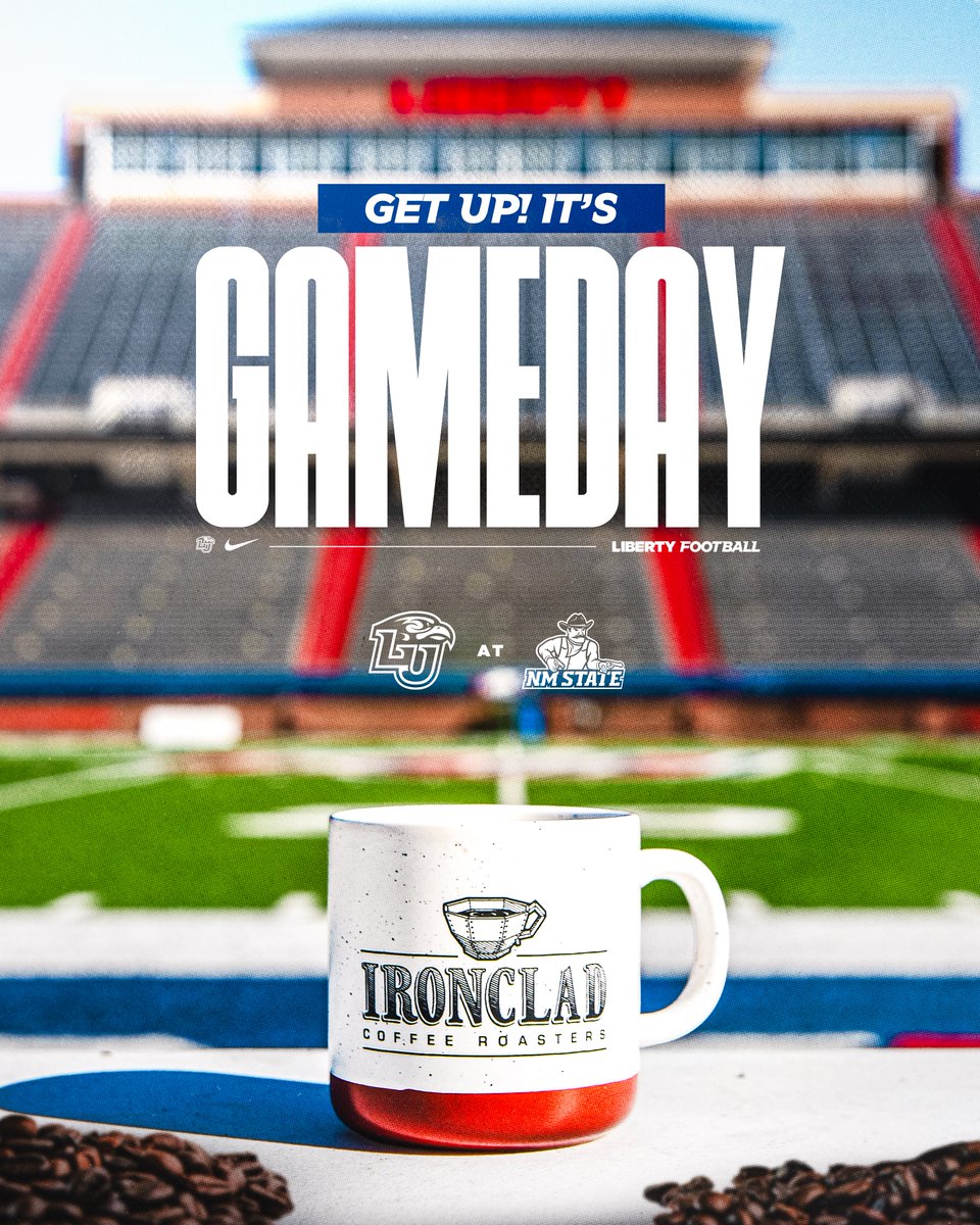 Get up, it's gameday! ☕️

<a href="/IroncladCoffee/">Ironclad Coffee Roasters & Baking Co.</a>