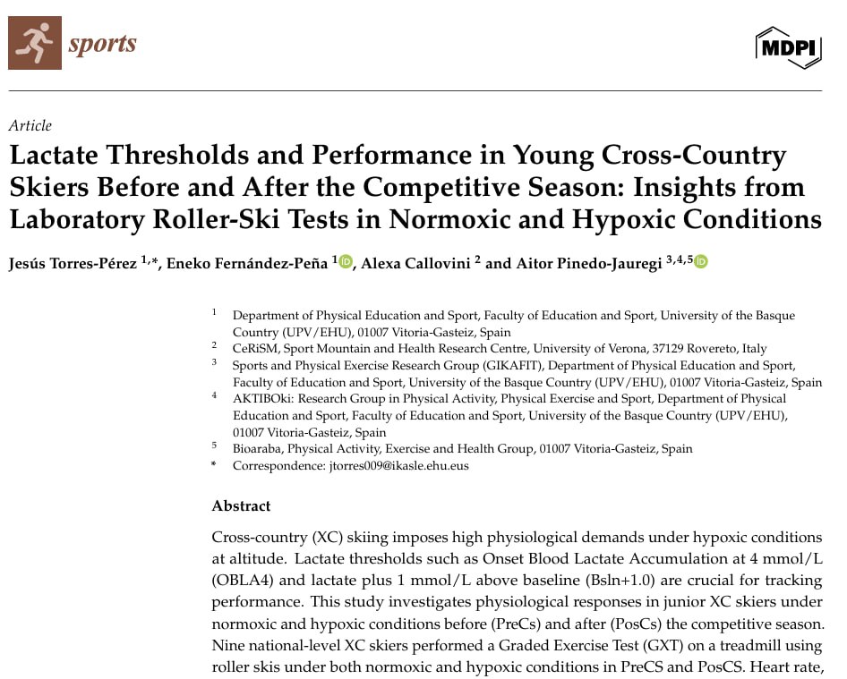 jsstorres009's tweet photo. 🎉 Two in a row!

I'm happy to share that I've achieved the second and third scientific publications related to my PhD thesis, which focuses on the influence of altitude as a performance optimization strategy in cycling and cross-country skiing ⛰🚴‍♂️⛷
 (@sports_MDPI)
@JSMPF_ https://t.co/Jk4qw9NMrL