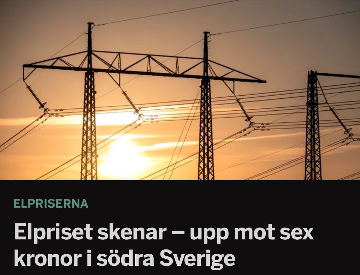 Elpriser på 6kr/Kwh idag pga 2.5/6 kärnkraftsreaktorer nedslängda och de tvingas elda med gas och olja ist. Vems idé var det att avveckla vår kärnkraft och vem tyckte det var en bra idé ? ☠️
