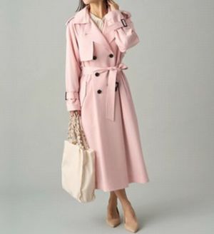 CELFORD ピンク　トレンチコート　新品 📣#夏帆 さん衣装🆕✨ ＼ ＼#じゃああんたが作ってみろよ