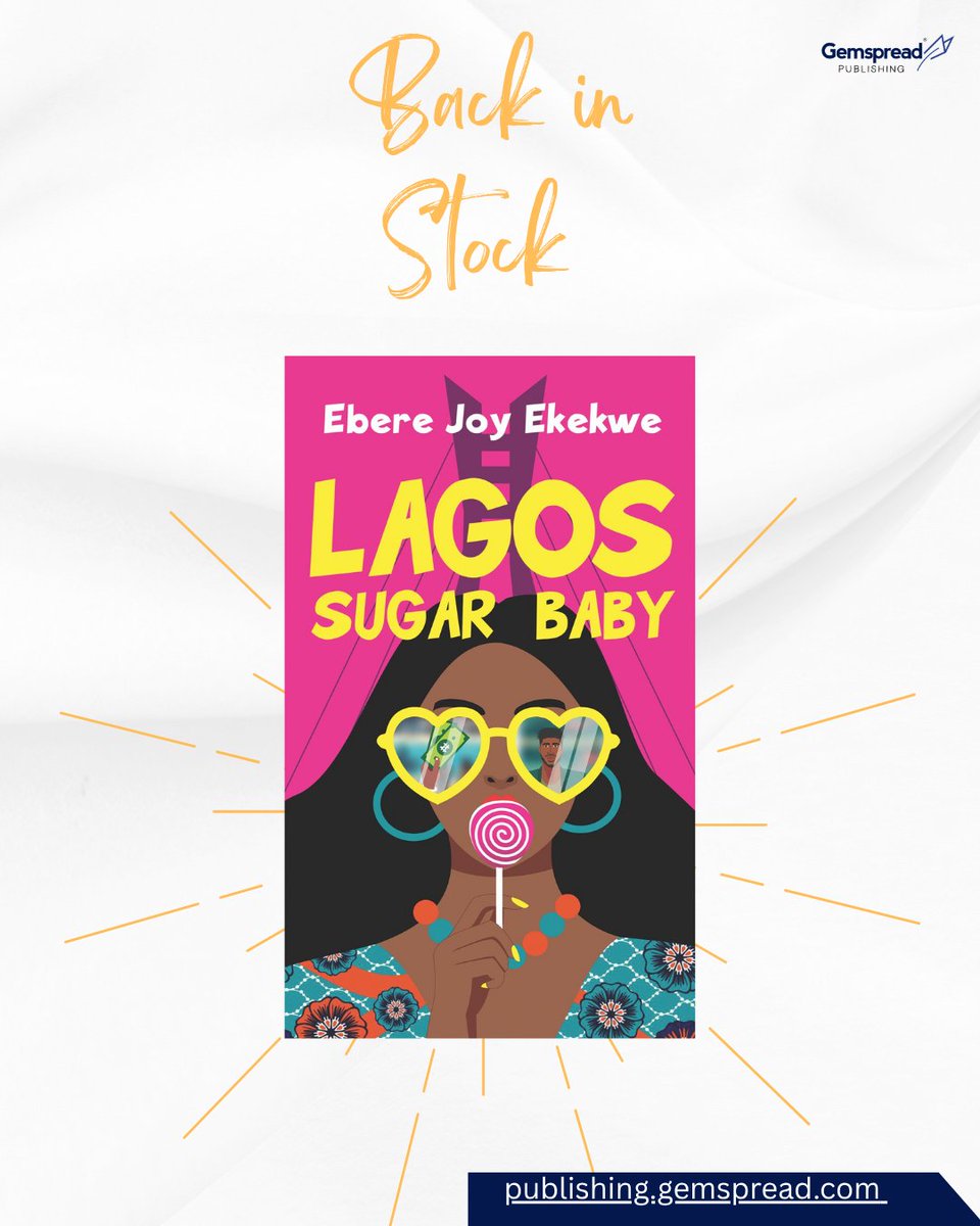 gemspread_pub's tweet image. We are excited to share that Lagos Sugar Baby by Ebere Joy is back in stock and available for purchase in bookstores!
Even more exciting news: A book tour is coming to Lagos and Ibadan soon! 🎉Stay tuned for all the details.