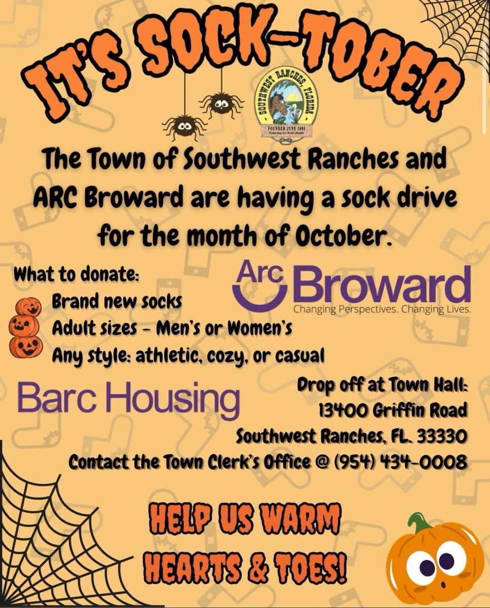 It’s Sock-tober! 🧦🎃
A small act can make a big difference — donate new socks and help bring warmth, comfort &amp; care to those in need. 💕

Together, we can keep our community cozy! 💛

#Socktober #WarmHeartsWarmToes #CommunityFirst #FYP #foryoupage