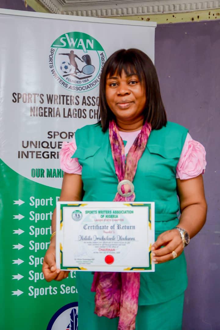 SWAN Issues Disclaimer on Olatutu Oladunni, Bello Omotunde

The National Executive Committee (NEC) of the Sports Writers Association of Nigeria (SWAN) wishes to categorically disclaim Ms. Olatutu Oladunni and Mr. Bello Omotunde as officials or members of the Lagos State Chapter