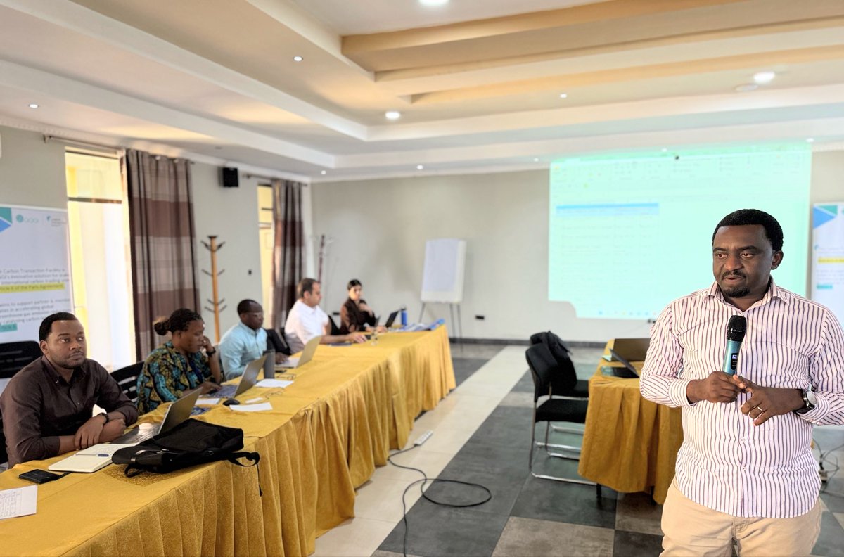 GGGI_Rwanda's tweet photo. We are on the second day of the capacity-building workshop on carbon markets & Article 6 of the Paris Agreement implementation.

Today, through presentations and simulation games, participants continue their learning journey, gaining hands-on skills on the carbon project eligibility criteria and project cycle under Rwanda’s Carbon Market Framework.

💪 Each session builds confidence and technical know-how to help Rwanda engage effectively in international carbon markets and harness climate finance opportunities.

#KnowCarbonMarkets #GreenRwanda 🇷🇼🌿 #ClimateAction #Article6 #ParisAgreement #GGGI #GreenGrowth #NetZero #Sustainability #CarbonCredits