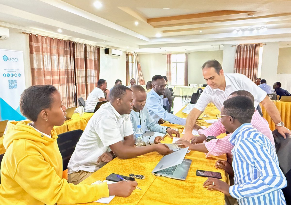 GGGI_Rwanda's tweet photo. We are on the second day of the capacity-building workshop on carbon markets & Article 6 of the Paris Agreement implementation.

Today, through presentations and simulation games, participants continue their learning journey, gaining hands-on skills on the carbon project eligibility criteria and project cycle under Rwanda’s Carbon Market Framework.

💪 Each session builds confidence and technical know-how to help Rwanda engage effectively in international carbon markets and harness climate finance opportunities.

#KnowCarbonMarkets #GreenRwanda 🇷🇼🌿 #ClimateAction #Article6 #ParisAgreement #GGGI #GreenGrowth #NetZero #Sustainability #CarbonCredits