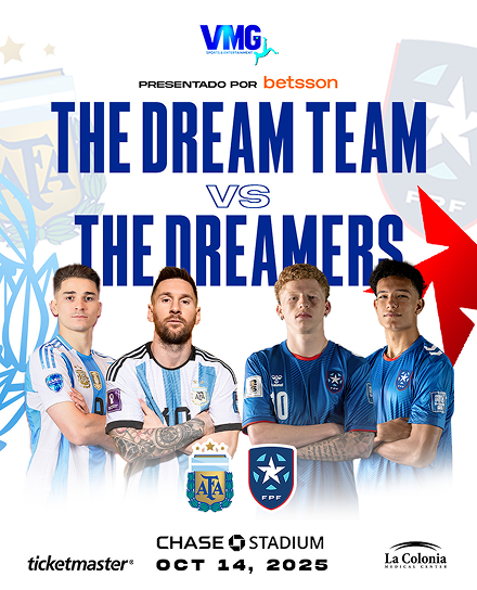 Hoy:

Amistoso 
Argentina vs. Puerto Rico

⏰8 pm
🏟️Chase Stadium, Ft. Lauderdale
📺Telemundo Punto 2, ViX