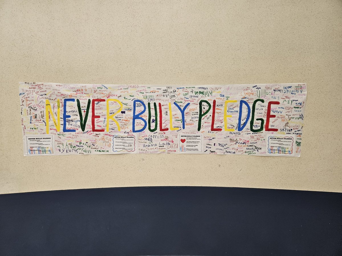 We signed our Never Bully Pledge during Gold Pride this week. <a href="/DELC_Gold/">Gold Academy</a>