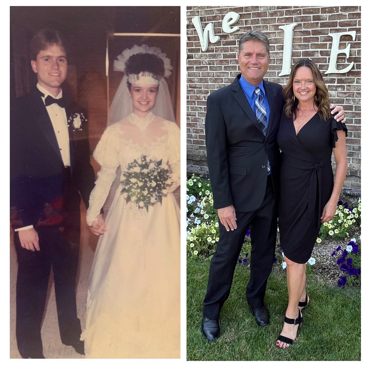 LizAvery's tweet photo. Happy Anniversary to us! 36 years ❤️🥂🍾 @davery08 https://t.co/ufXst5cnku