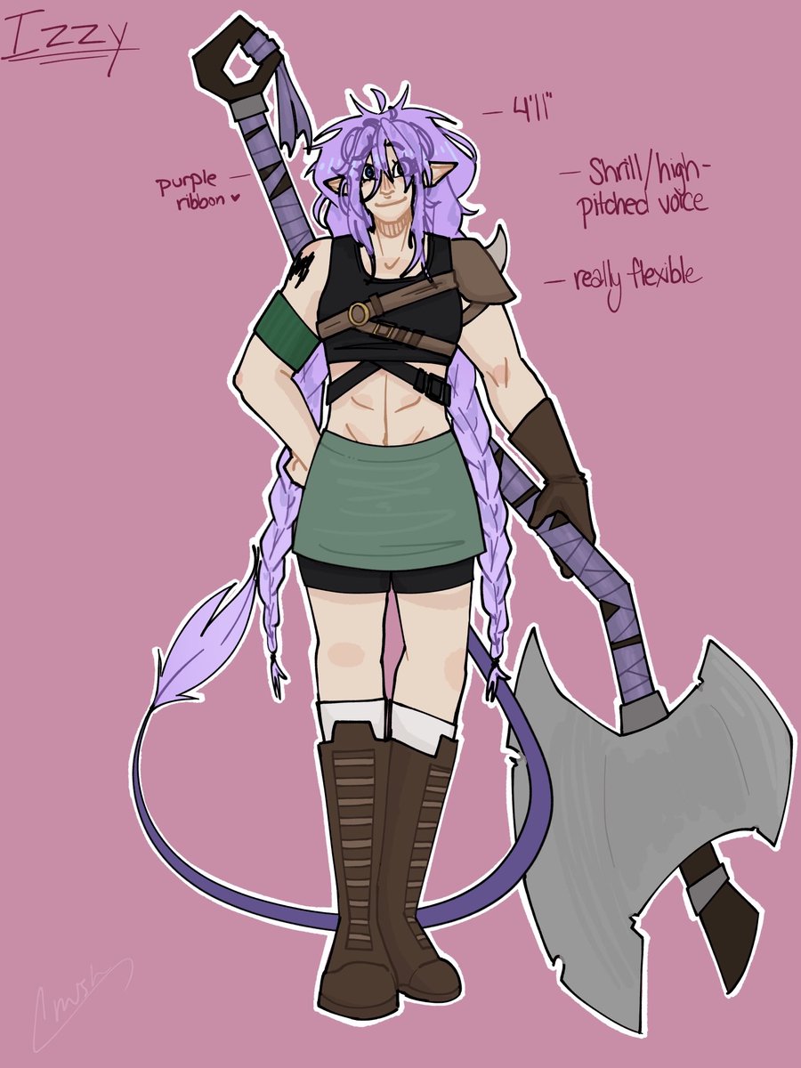 _STAR__STRUCK__'s tweet image. Genderswap au goin on here with Inmo, who i’ve named Izzy ehe

Design’s sort of a wip, i wanted her to be recognizable! She’s literally the same, just a girl. Physically a little different, and has girl’s expectations placed upon her apposed to a guys.

Spoiler: This was for fun!