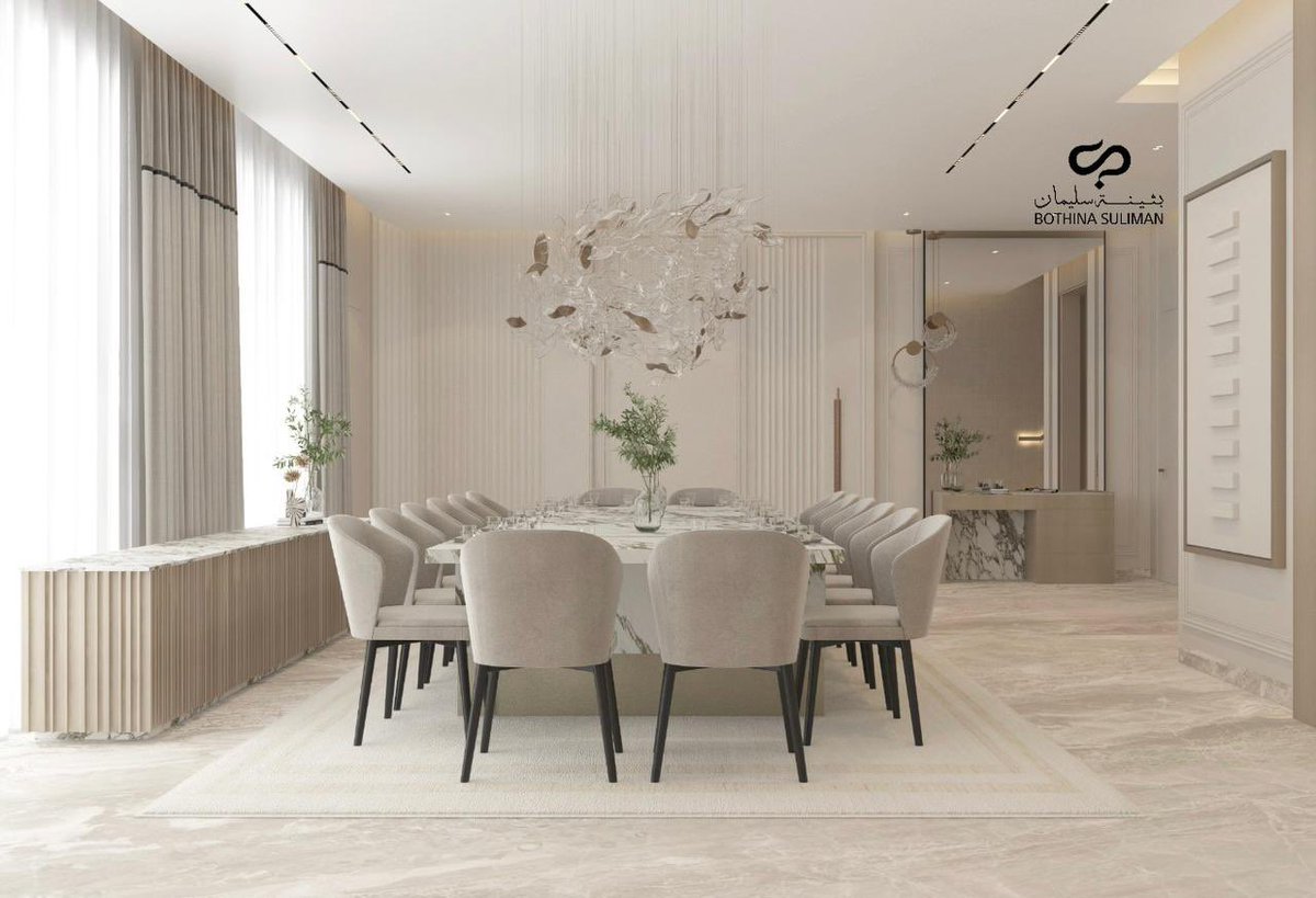 من تصاميمنا بارتشن أنيق يفصل بين المجلس وطاولة الطعام ، يخلق خصوصية وقت الحاجة ويترك المكان مفتوحًا بجمالية مريحة 🤍✨

#بارتشن #تصميم_داخلي #تصميم_منازل #ديكورات #افكار_ديكورية #صالة_طعام #مجلس #مصممين #تصميم_وتنفيذ #الرياض #السعودية #ksa #riyadh #partition #DesignInspiration