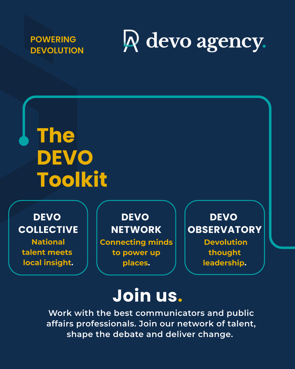 devo_agency's tweet photo. The Devolution Bill is going into its 2nd sitting of the Committee Stage today.

By next May almost 70% of people in England will be represented by mayoral combined authorities. We’re here to back the #devolutionrevolution

Want to know more? Get in touch: hello@devoagency.co.uk https://t.co/F7eHnuoJvy