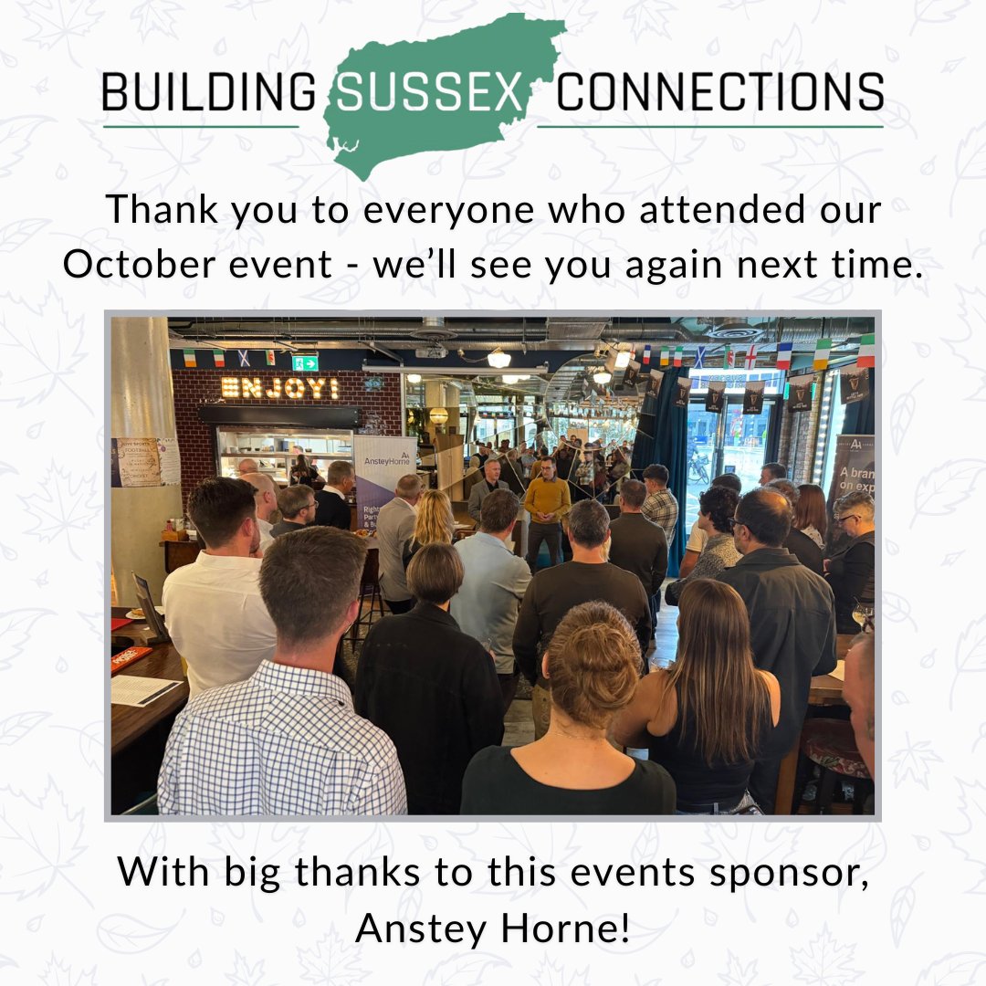 Thank you to everybody that attended our October networking event last week - it was a great time as always.

A big thank you to our event sponsor, Anstey Horne.

Our next event will be on Friday November 14th. We'll see you soon!

<a href="/Bakerwell_Ltd/">Bakerwell</a> <a href="/SEACompliance/">SEACompliance</a>