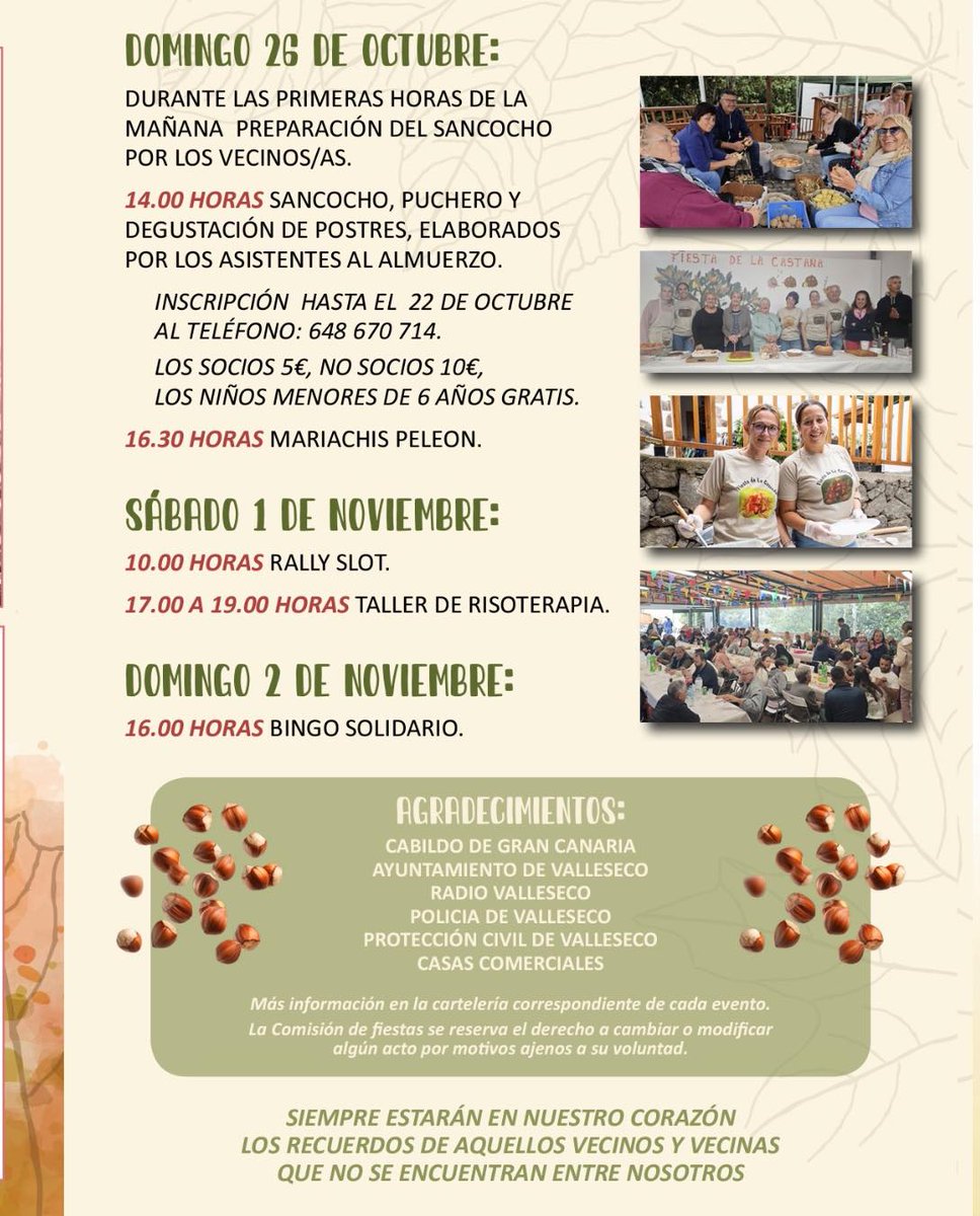 🥳🎉🎊Fiesta de la 🌰castaña en Caserón, Valleseco #GranCanaria