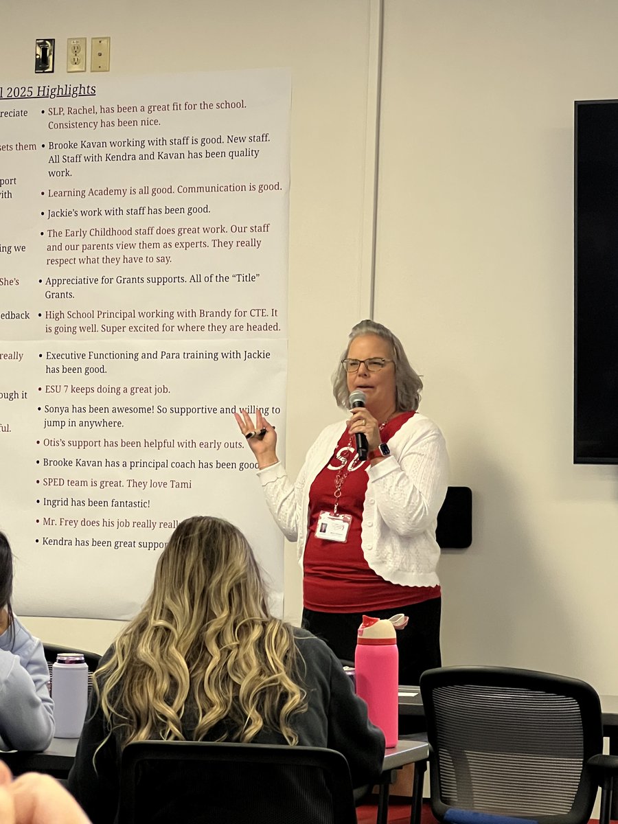 ESU7_NE's tweet photo. On October 10, 2025, ESU 7 staff kicked off the afternoon with a Burger Bash, followed by the All Staff Meeting—full of energy, training and great updates!

#ESU7 #WeAreFamily #StrengthsFinder #StandardResponseProtocol #Training https://t.co/v1MUd6I97s
