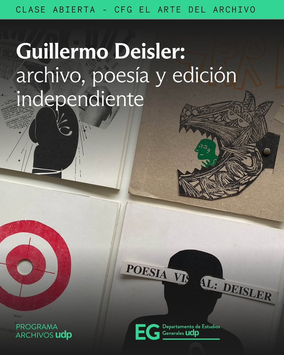 udp_cl's tweet image. #ArchivosUDP |🗓️ HOY, 14 de octubre, a las 11:30 hrs. se desarrollará la charla abierta "#GuillermoDeisler: #archivo, poesía y edición independiente" del CFG El arte del archivo 📚💬
Te esperamos en el auditorio de la Facultad de Ciencias Sociales E Historia UDP📍
#UDP #Cultura