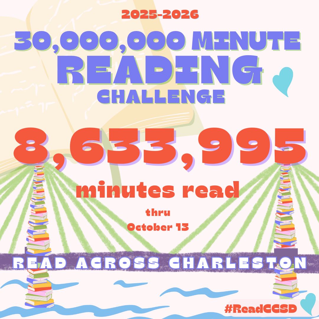 UPDATE:  We are at over 8.6 MILLION MINUTES READ! Students &amp; staff read over a million minutes last week! Keep reading &amp; succeeding!  We are ALL readers in CCSD! #ReadCCSD @ccsdconnects <a href="/zoobeanreads/">Beanstack</a>