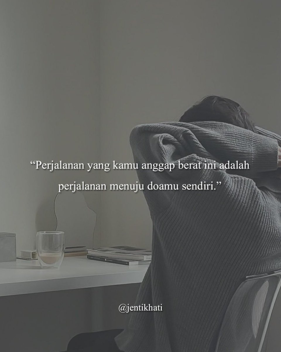 Kadang jalan terasa berat. Langkah perlahan, hati letih, dan fikiran mula goyah. Tapi jalan yang sukar selalunya bawa ke tempat yang paling berharga. Yang mudah itu tidak selalu bermakna.

Teruskan saja. Susah sekarang, indah kemudian. Tuhan sedang atur sesuatu yang lebih baik.