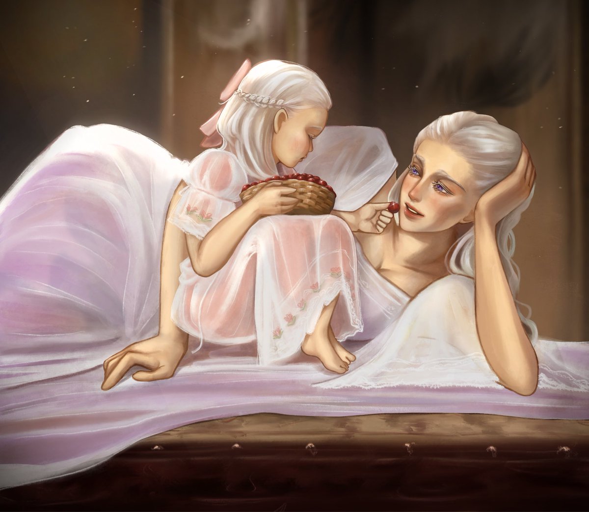 [ #rhaenyraweek2025 day 5: what if - alternative universe ] 

an au where visenya survived and the dance didn’t happen — by <a href="/aksipanyaaa/">AKSI</a>