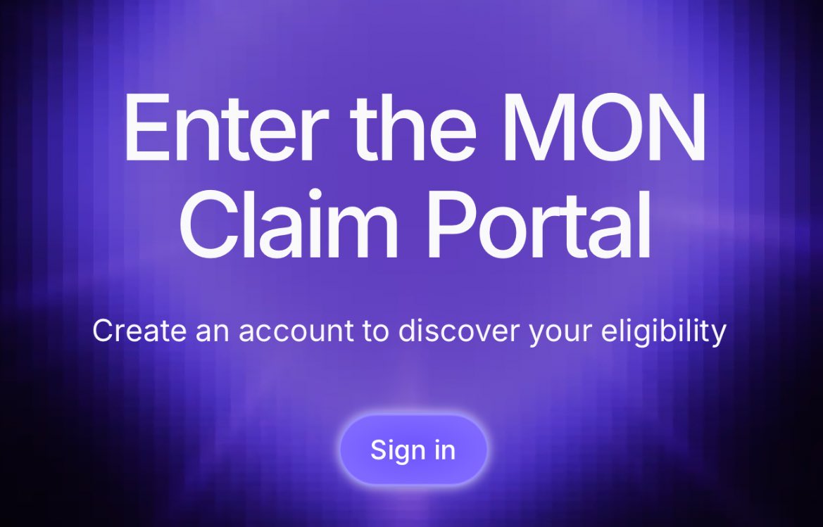 The Monad Airdrop Claim Portal is live!

Claim your $MON here: claim.monad.xyz

Are you eligible?
