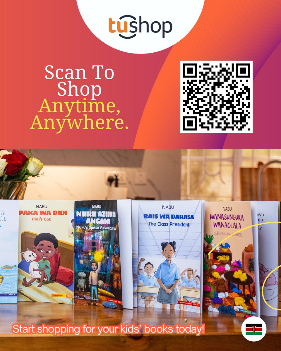 readwithnabu's tweet photo. Bring the joy of reading home! 🏡

Order NABU books on @tushop_pamoja and get them delivered to your doorstep in under 90 minutes. Stories kids love, delivered fast!

Shop now - https://t.co/00jdypltBz https://t.co/uhBhHCJCD7