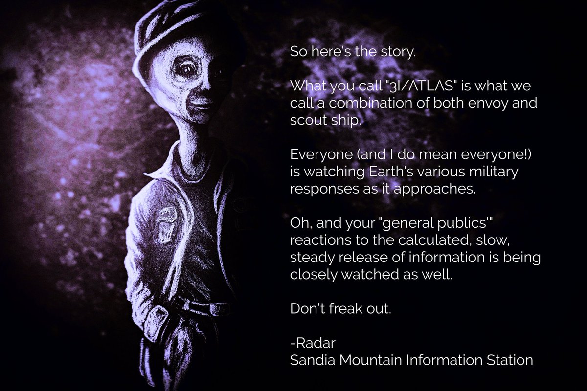 Epislicky's tweet image. Le Première Contact Officiel #OFC a déjà commencé et accélère, comme nous en ont informé nos amis réels ET les Ponti accessibles ici à @SandiaWisdom, qui nous instruisent depuis 2015 en plus de nous rendre visite à la maison. 🤗👽💖