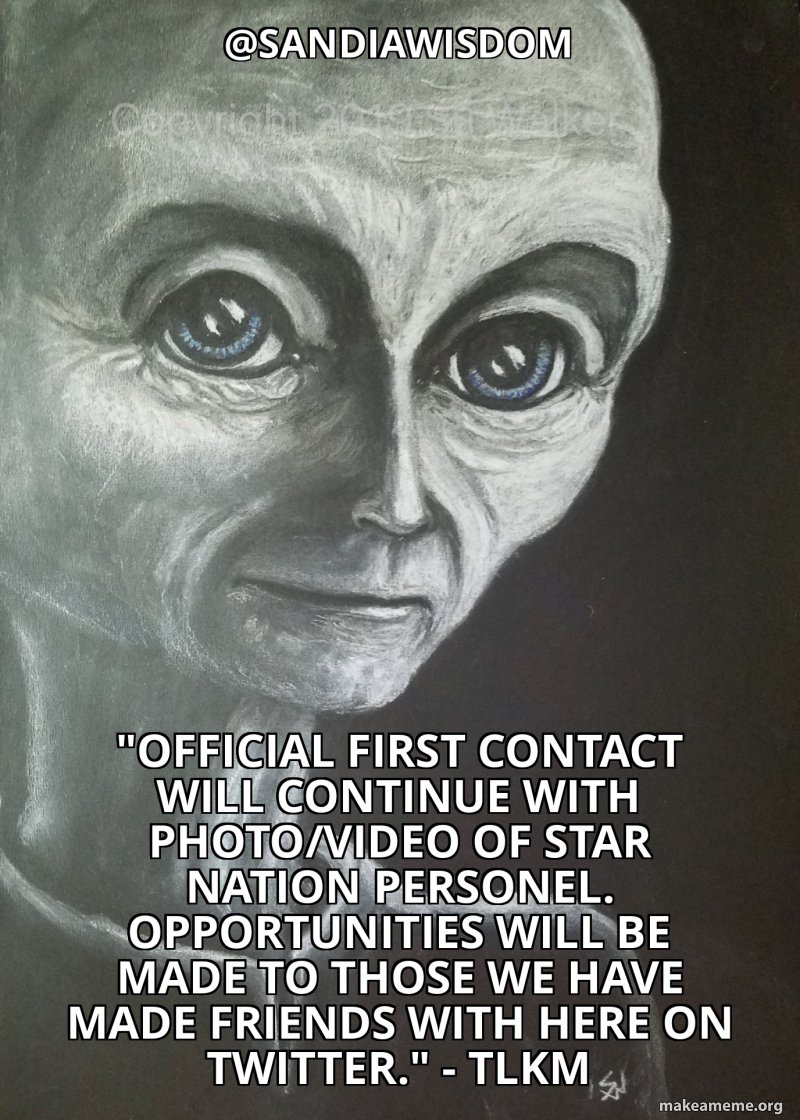 Epislicky's tweet image. Le Première Contact Officiel #OFC a déjà commencé et accélère, comme nous en ont informé nos amis réels ET les Ponti accessibles ici à @SandiaWisdom, qui nous instruisent depuis 2015 en plus de nous rendre visite à la maison. 🤗👽💖