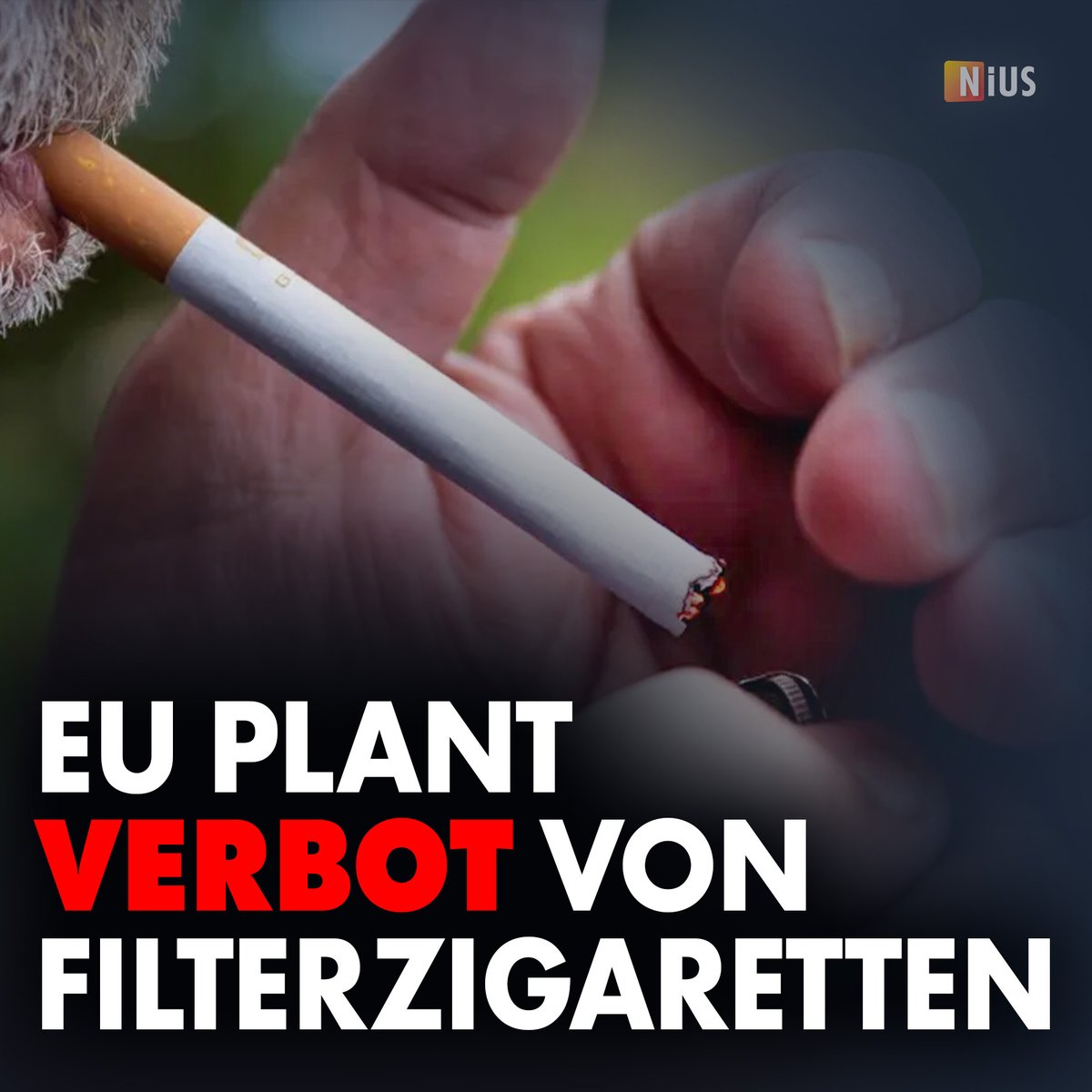 niusde_'s tweet image. „Ein Verbot der Herstellung, Einfuhr, des Vertriebs und des Verkaufs von Filterzigaretten würde einen wichtigen Beitrag zur Eindämmung des Tabakkonsums darstellen“, heißt es seitens der WHO. nius.de/politik/news/e…