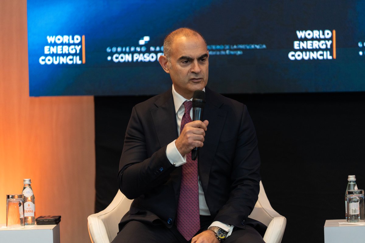 Masdar's tweet photo. Philip Haddad, President and CEO of #MasdarAmericas, joined a panel discussion titled “Wiser and smarter power shifts: AI & Hyperscalers” at the World Energy Council’s #WorldEnergyWeek 2025 in Panama City.
During the session, he discussed how the growth of AI and digital infrastructure is accelerating global energy demand, and highlighted #Masdar’s role in driving global energy systems transformation to meet that demand sustainably.
#PioneeringEnergy