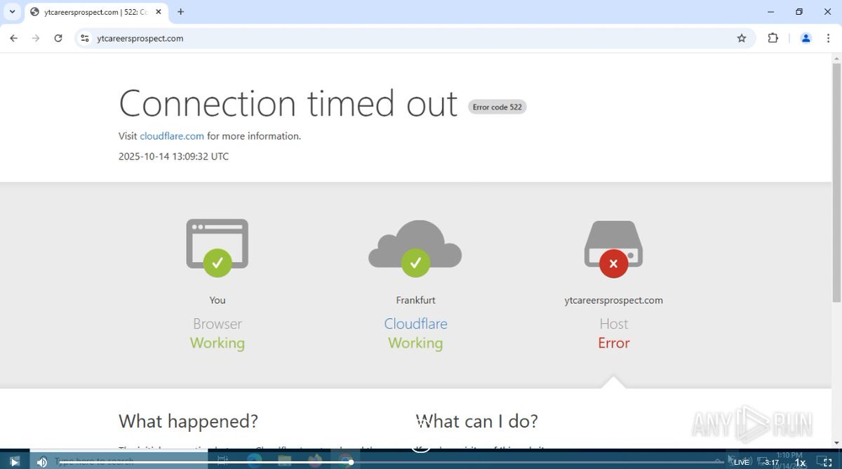 Some more PoisonSeed domains! The ones at the top were created just 30 minutes ago! They don't appear to be up yet. Block it proactively!

ytcareersstaffing[.]com
ytcareersprospect[.]com
ytcareersdesk[.]com
ytcareersjob[.]com
ytcareersgroup[.]com
ytcareersopportunity[.]com