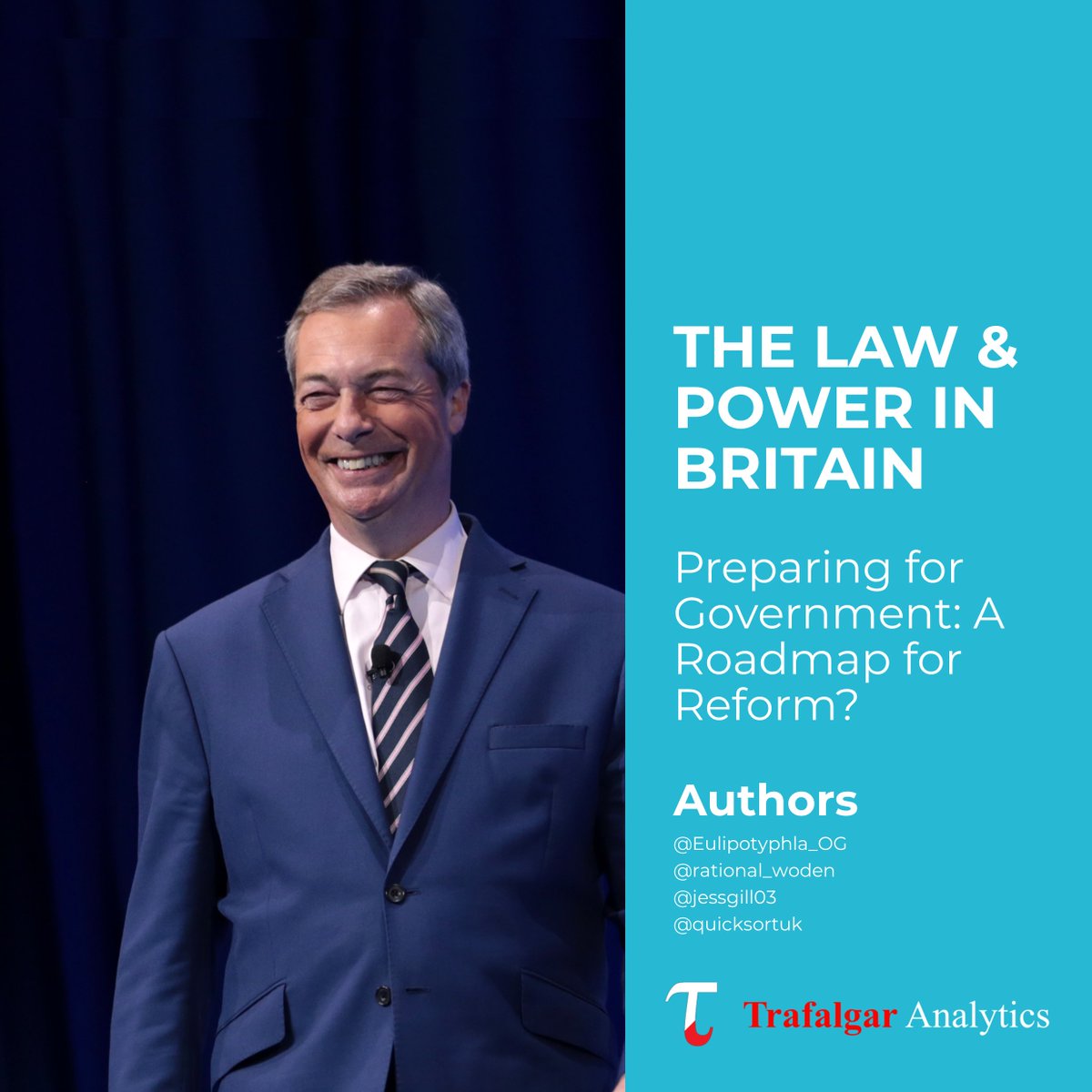 Britain is not a country where power grows out of the barrel of a gun.

'The Law' is why:
➡️Criminals get early release;
➡️Illegal migrants are not deported;
➡️Civil servants obstruct elected-ministers.

Read how Reform could wield power through 'the Law': trafalgaranalytics.substack.com/p/the-law-and-…