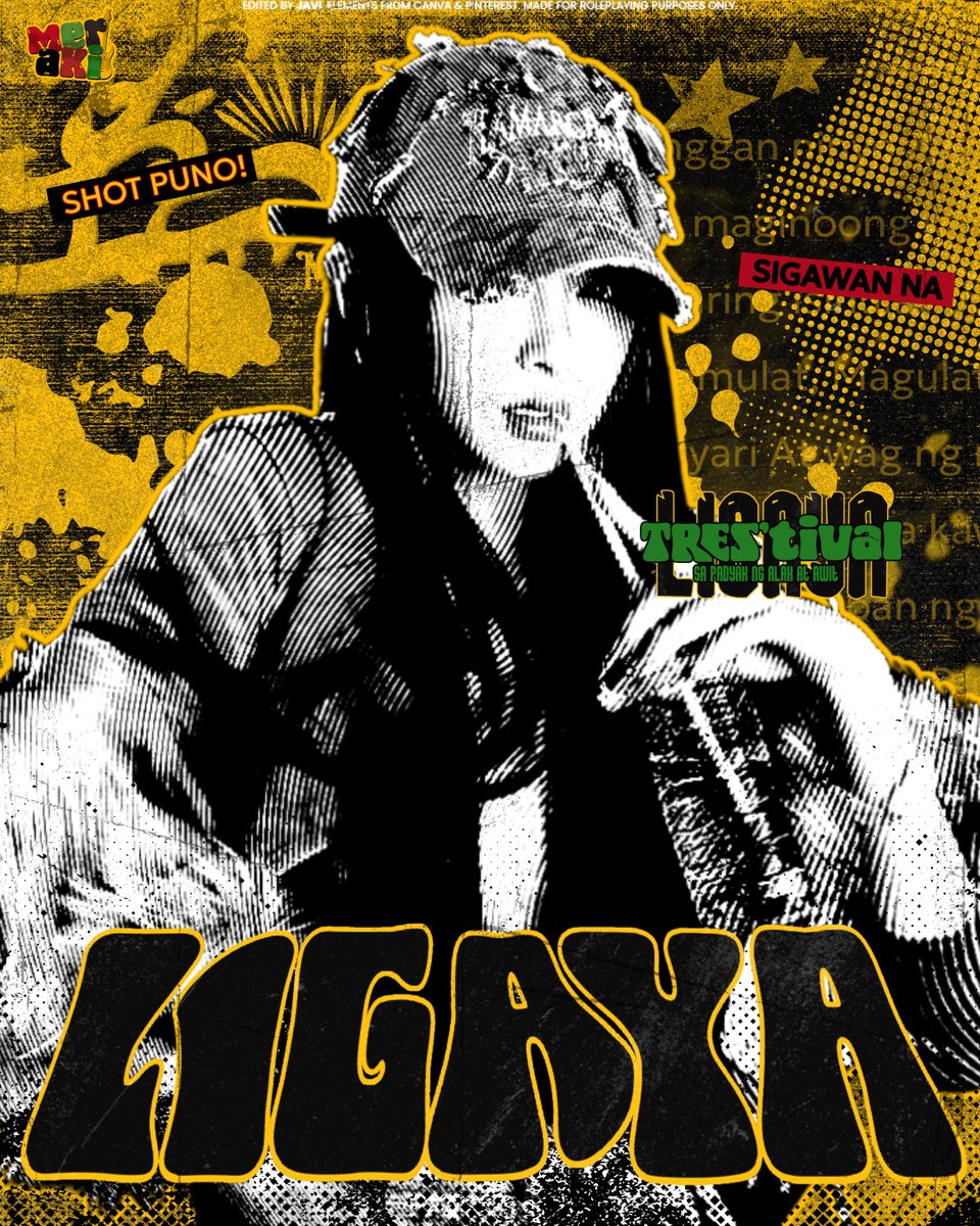 _MRKProds's tweet image. ㅤ
“ 𝙄𝙒𝘼𝙂𝘼𝙔𝙒𝘼𝙔 𝙉𝘼 𝘼𝙉𝙂 𝘽𝘼𝙉𝘿𝙀𝙍𝘼! ”
Basta rakrakan, game na si 𝗟𝗜𝗚𝗔𝗬𝗔.
Handa ka na ba maging 𝗜𝗡𝗨𝗠𝗔𝗡-𝗞𝗔𝗗𝗔 niya?
𝙏𝘼𝙂𝘼𝙔 𝙏𝘼𝙔𝙊, 𝙏𝙍𝙊𝙋𝘼?
⋆🎸⋆ #MerakiXTREStival ✮⋆˙
#ThisIsMeraki #MeRAKRAKAN ₊
ㅤ
ㅤ