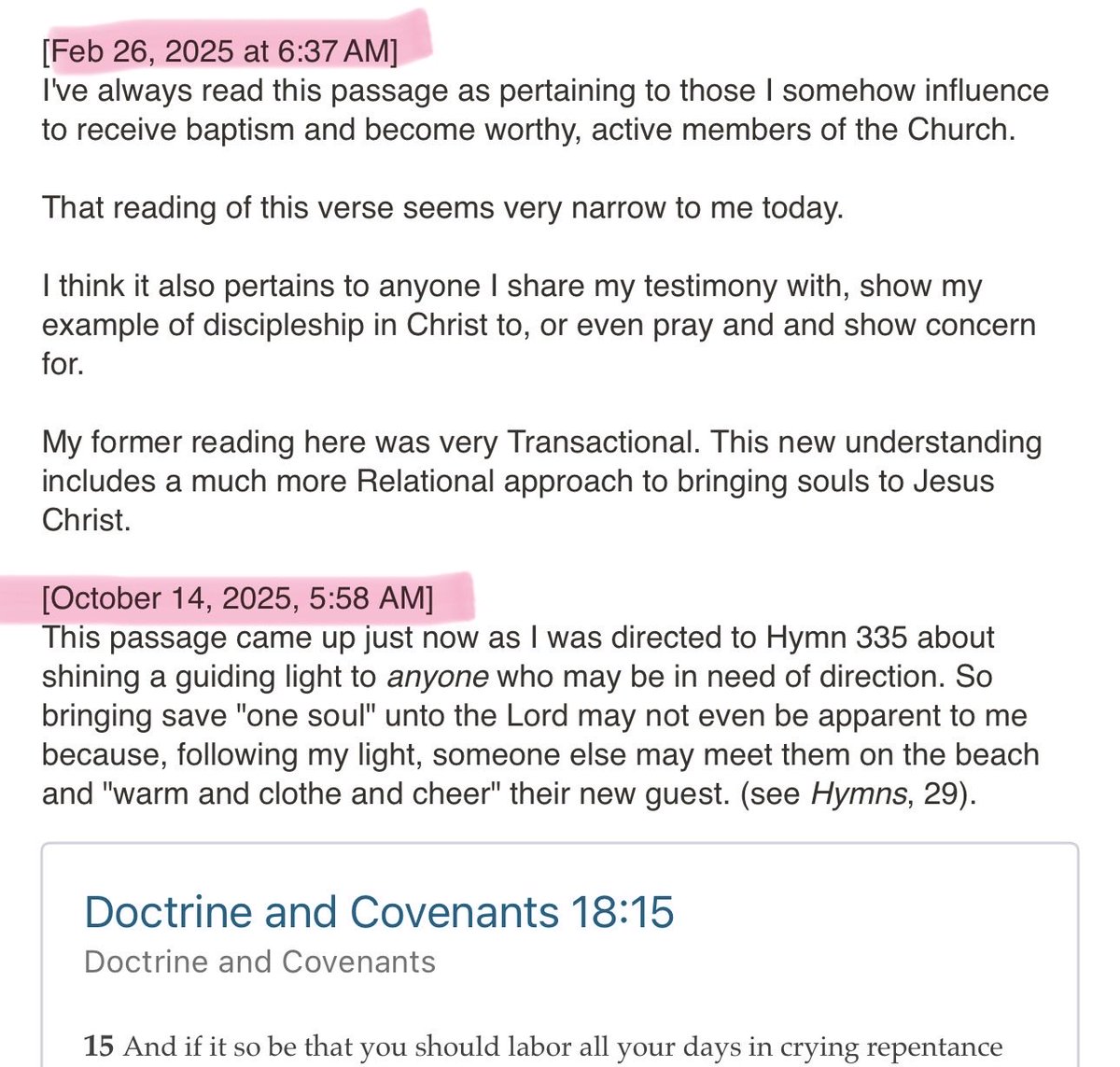 MyGospLib_Notes's tweet image. Message to me just now: "stop judging your efforts so harshly. do good and let the consequences follow. you don't have to be the judge of whether you're doing GOOD ENOUGH. the Lord judges your efforts, not your achievements."
Love this Direction for me today (please see note).