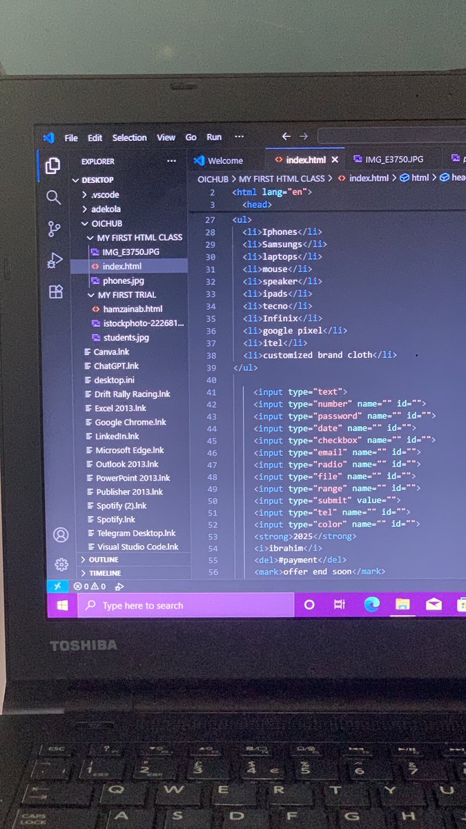 adekol999's tweet image. Second day as an upcoming full stack developer 🧑💻Im just a beginner #fullstackdeveloper #FrontEndDeveloper #html