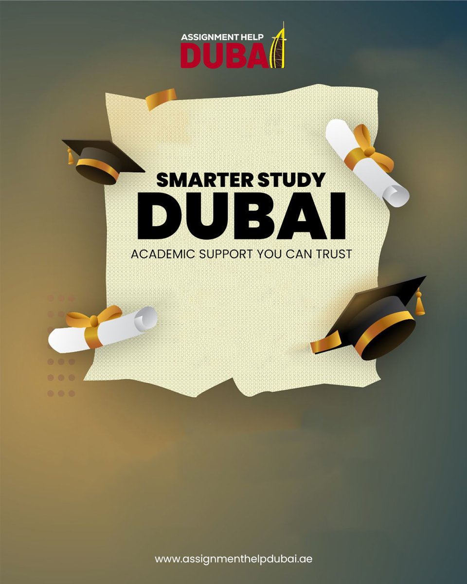 AssignmentDubai's tweet image. Smarter Study Dubai! Get Academic Support You Can Trust To Achieve Top Grades In The UAE.
Start Smarter Study At: assignmenthelpdubai.ae
#assignmenthelpdubai #uaestudents #fypシ #trendingpost #ViralUAE #explorepage #DubaiEducation #AcademicSuccess #StudyInUAE