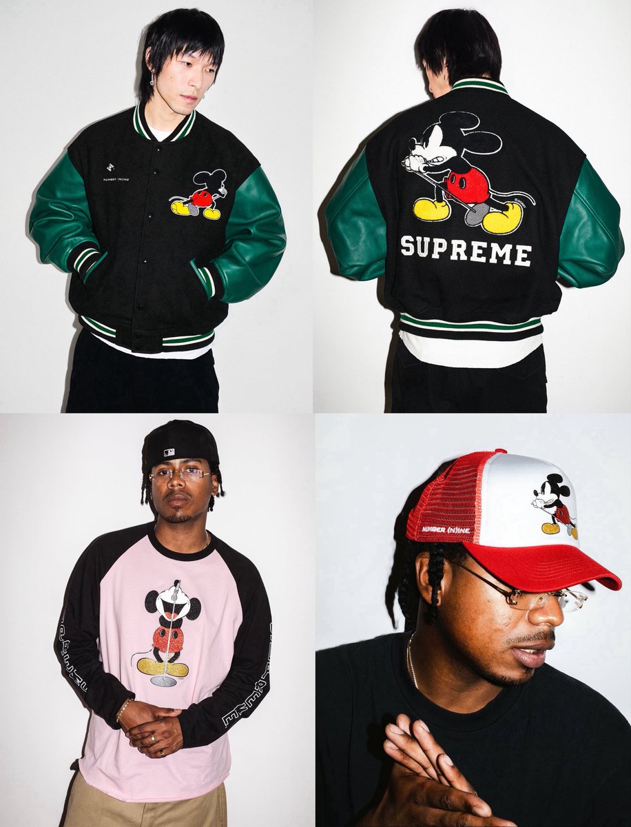 Supreme x Number Nine Official images of the collaboration set to