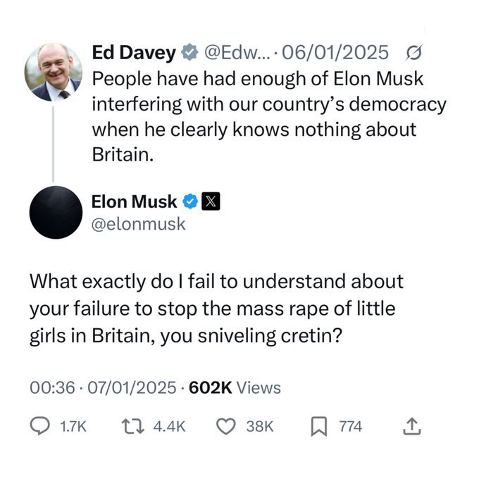Inevitablewest's tweet image. I would be mad too if I got called out on the world stage for covering up the mass rape of British girls