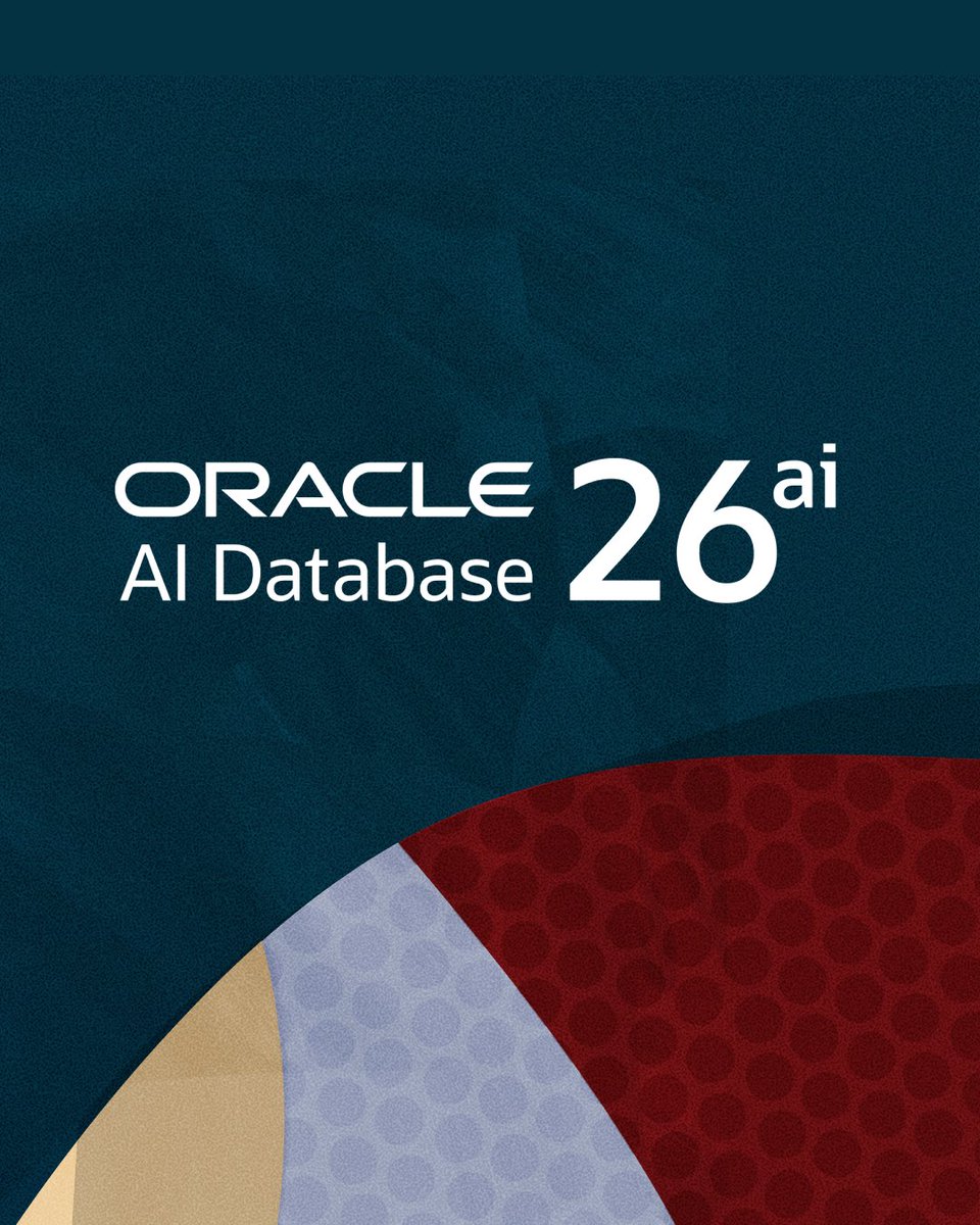 OracleDatabase's tweet image. Unleash developer productivity and deliver secure, powerful AI applications with Oracle AI Database 26ai: social.ora.cl/6014AIVlj #AIWorld