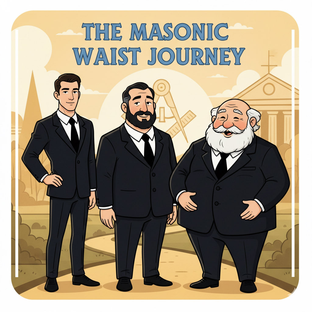 The apron gets a darker blue as well. I have keep saying no to the sticky toffee pudding, I had it 3 times one week last month 😄 #freemasonry