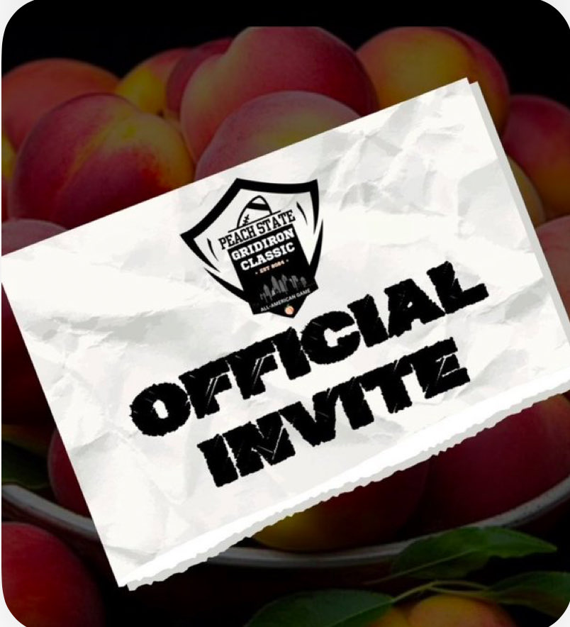 Thank you to <a href="/CoachDaniels06/">Coach D</a> for the invite to the <a href="/PSGC2024/">🍑Peach State Gridiron Classic All-American Game🍑</a>.