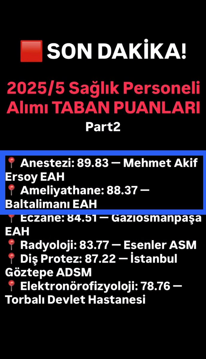 Şu tabloya bakın ya resmen Ameliyathane odalarına personel almamak için direnmişsiniz🥺🥺