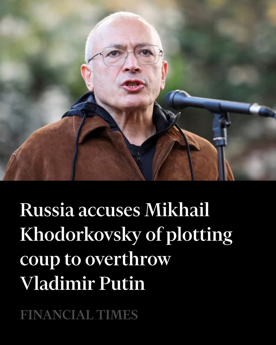 Russian authorities have opened a fresh criminal case against Mikhail Khodorkovsky, once Russia’s richest man and one of the Kremlin’s most prominent critics, for allegedly plotting to overthrow the regime of Vladimir Putin. on.ft.com/477D7SK