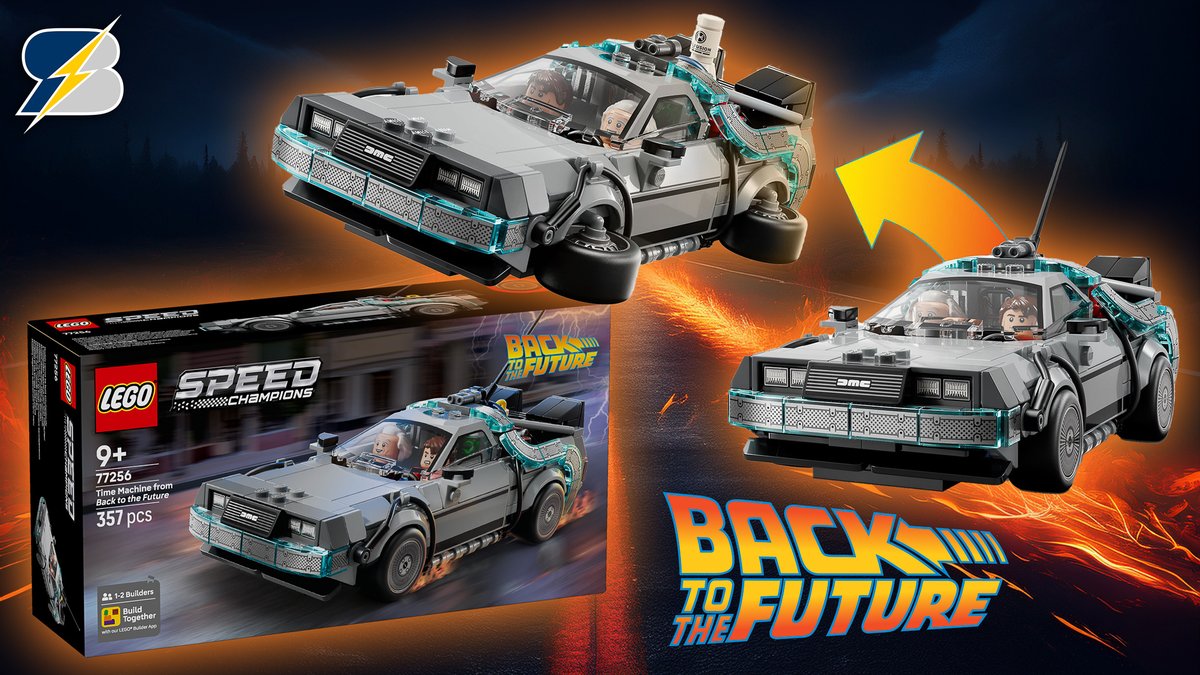 racing_brick's tweet photo. LEGO just revealed the 2026 Speed Champions 77256 Time Machine from Back to the Future! 🚗⚡

I’ll show you all the details, compare it to previous LEGO DeLoreans, and talk about what fans might love — or miss — about this new set!

🎥 Watch here → https://t.co/XAoaiFIzF7 https://t.co/fZ0QQcxUUh