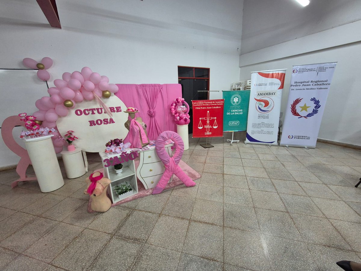 derechouna1889's tweet photo. 🎀 En el marco de #OctubreRosa, estudiantes de 6.º semestre de Derecho UNA – Filial Pedro Juan Caballero organizaron una charla sobre prevención del cáncer de mama junto al Hospital Regional. 💗 #FDCSUNA #BienestarInstitucional https://t.co/mEkHuRNo0p