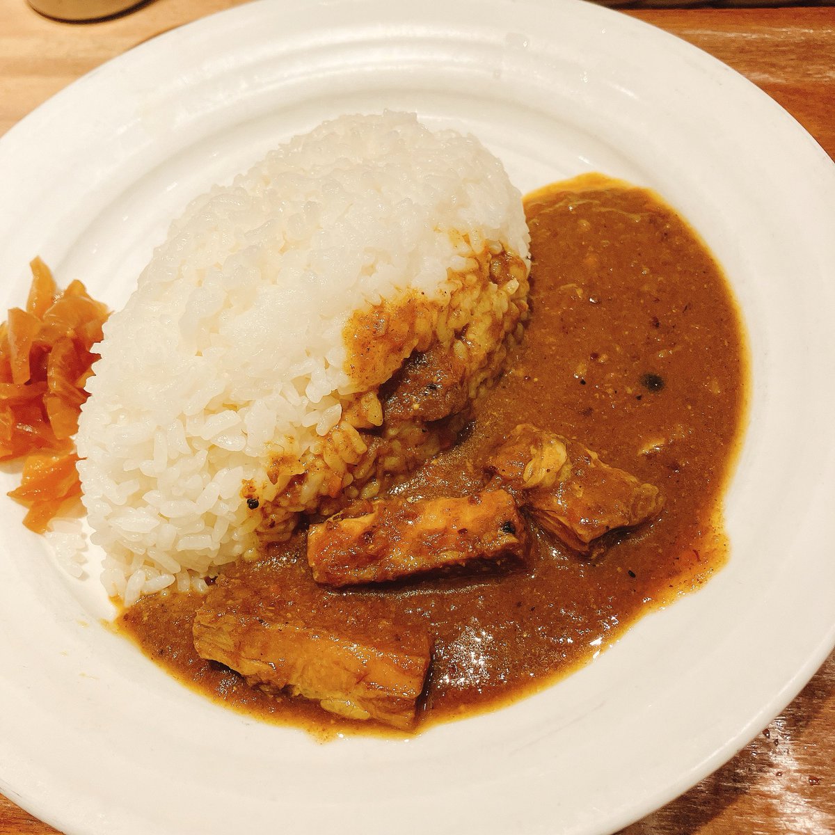 sirap_461's tweet image. 東京カレー屋名店会でエチオピアのビーフカレー