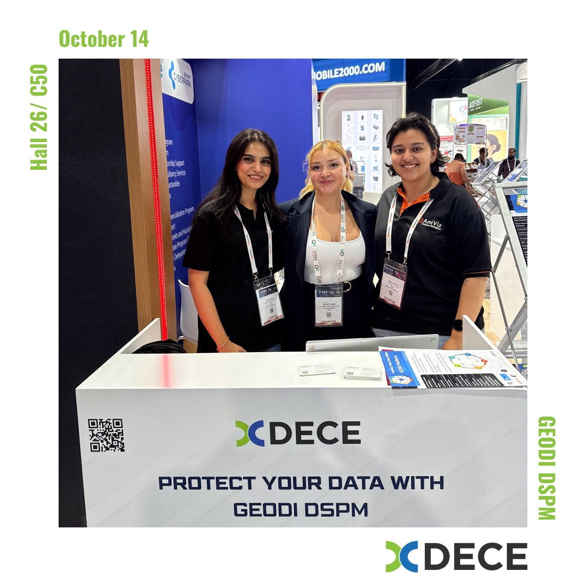 SoftwareDECE's tweet image. 🌍 Day 2 at GITEX Global 2025!
🔐 We’re shaping the future of data security at GITEX Global 2025!
Explore how GEODI DSPM delivers AI-powered protection and compliance.
📍 Visit Hall 26 / C50 to experience intelligent data governance.
#GITEXGLOBAL2025 #GEODI #DECESoftware