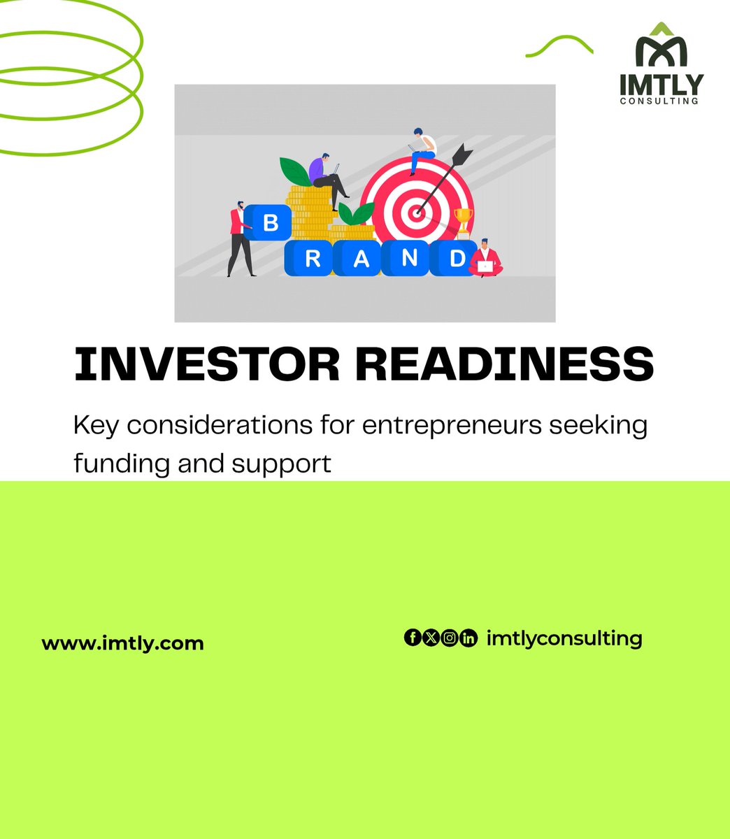 imtly_llc's tweet image. Nairobi’s startup ecosystem is booming, but growth requires more than innovation.
It requires structure, strategy, and investor readiness.
Let’s help you build both the idea and the infrastructure that attracts investors.

#IMTLYConsulting #StartupKenya #NairobiStartups